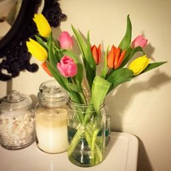 Close-up of flowers in vase