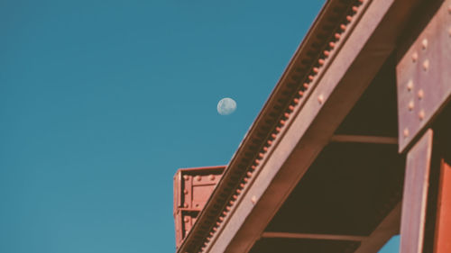 Low angle view of building against clear sky