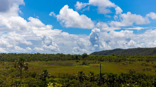 Scenic view of landscape against sky