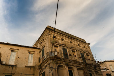 Low angle view of building against sky