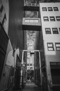 Low angle view of buildings in city