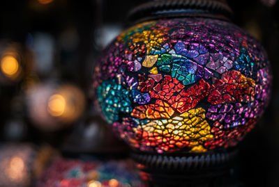 Close-up of christmas decorations