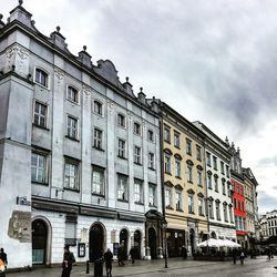 Low angle view of building against sky