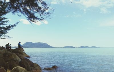 Scenic view of sea against sky