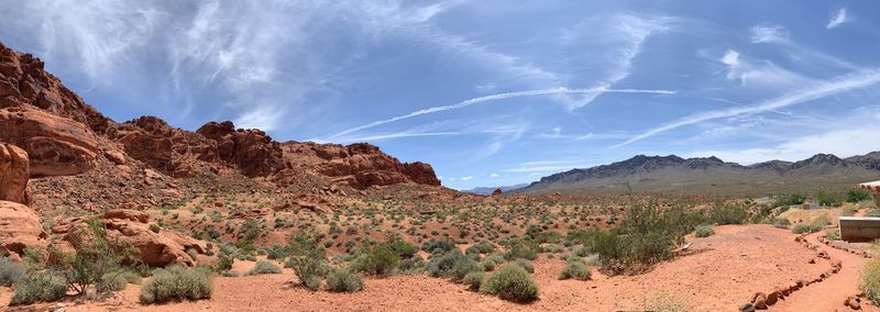 Panoramic view of landscape against sky