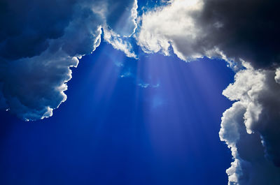Low angle view of clouds in sky