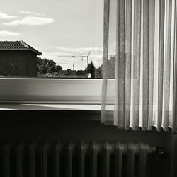 Close-up of window against sky