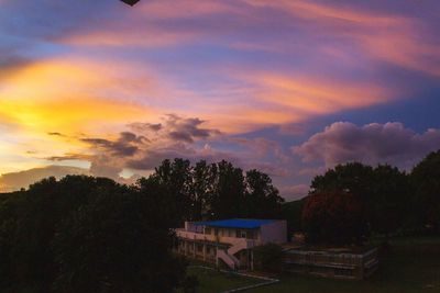 Scenic view of landscape against cloudy sky