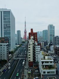 View of city skyline