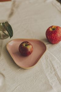 Close-up of apple on table