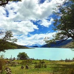 Scenic view of landscape against sky