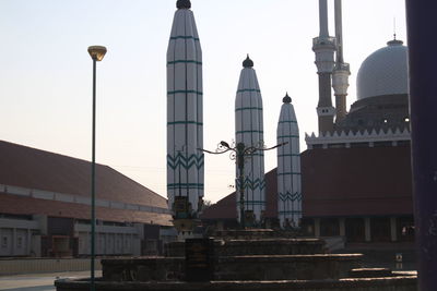 Buildings against sky in city