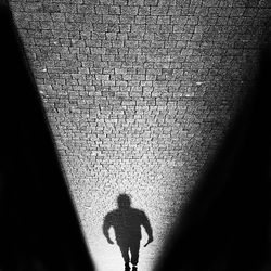 Shadow of person on wall