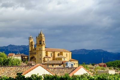 View of church against cloudy sky