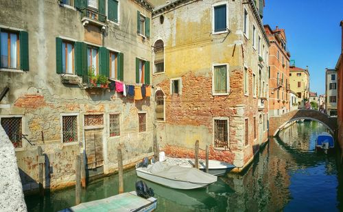 Canal along buildings