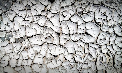 Full frame shot of cracked wall