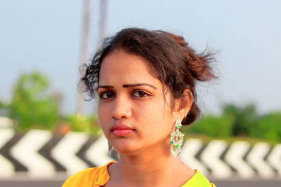 Portrait of a beautiful young woman