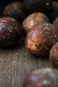 Close-up of fruits on table