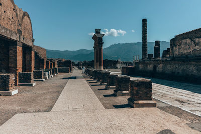 View of old building against sky
