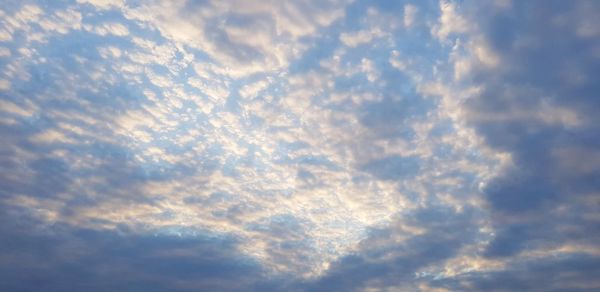 Low angle view of clouds in sky