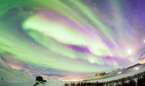 Low angle view of sky at night