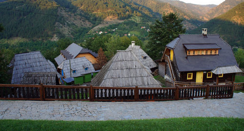 Kustendorf - drvengrad, traditional village with wooden houses in mokra gora