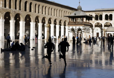 Crowd at umayyad mosque