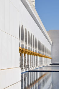 Low angle view of building against clear sky