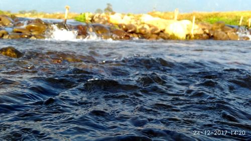 Close-up of wave in sea