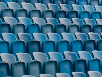 Full frame shot of empty seats