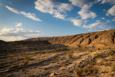 Scenic view of desert against sky in big bend national park - texas