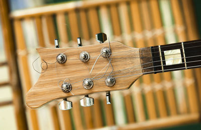 The parts of the musical instrument are made of bamboo