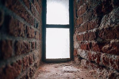 Close-up of window on wall