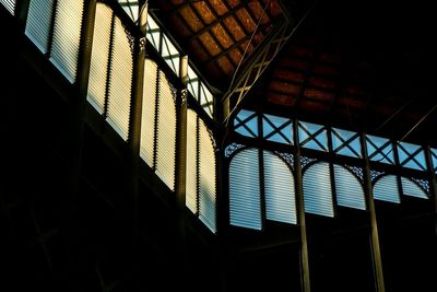 Low angle view of windows in el born centre cultural