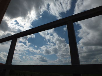 Low angle view of cloudy sky