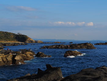 Scenic view of sea against sky