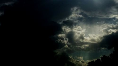 Low angle view of cloudy sky