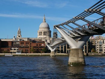 View of bridge over river