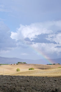 Scenic view of desert against sky