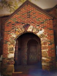 View of brick wall