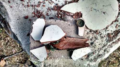 Close-up of old weathered wall