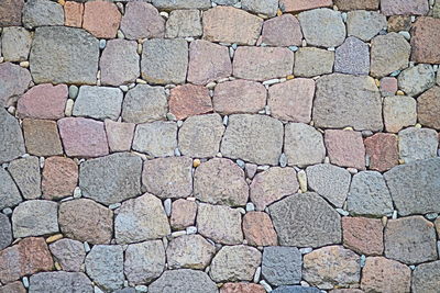 Full frame shot of cobblestone