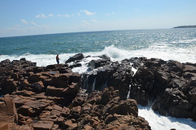 Scenic view of sea against sky