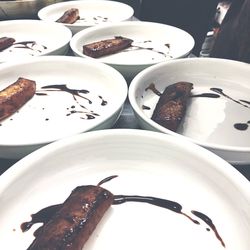 Close-up of food on table