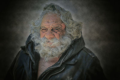 Close-up portrait of man