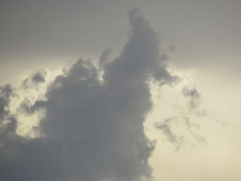 Low angle view of sky during sunset