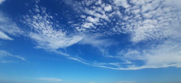 Low angle view of clouds in sky