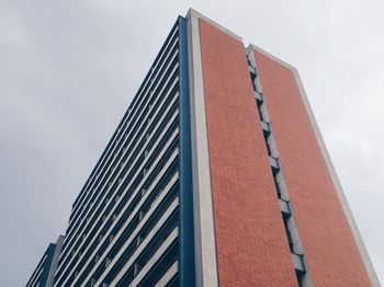 Low angle view of modern building against sky