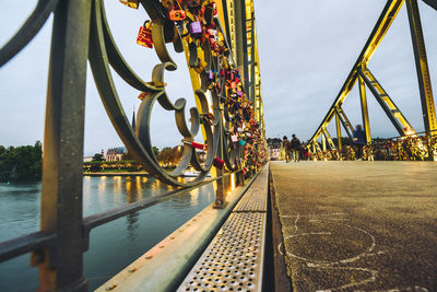 View of bridge over river