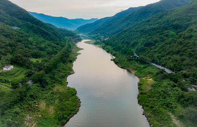 Scenic view of mountains